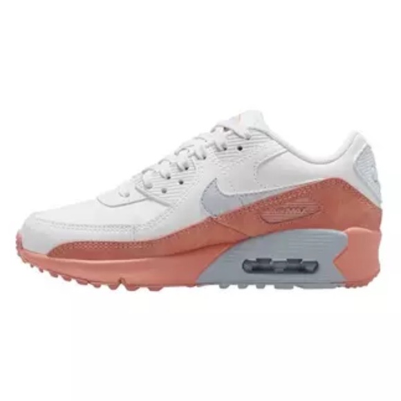 Nike Air Max 90 LTR SE "White/Aura/Lt Madder Root" GS size 7Y - Picture 3 of 11